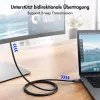 Cavo LogiLink CUA0120 USB 3.2 Gen2 Type-C, C/M a DP/M, bi-di, 8K/60 Hz, metallo, nero, 1,8 m