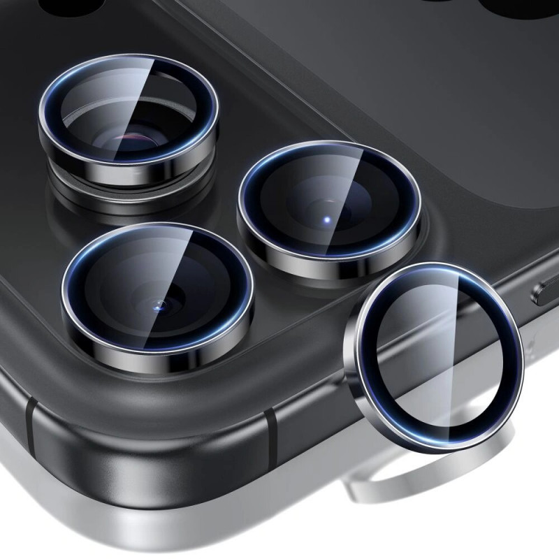 Protezione fotocamera ESR Armorite per Apple iPhone 14 Pro / 14 Pro Max / 15 Pro / 15 Pro Max / 16 Pro / 16 Pro Max / 17 Pro / 17 Pro Max, nero (ESR931)