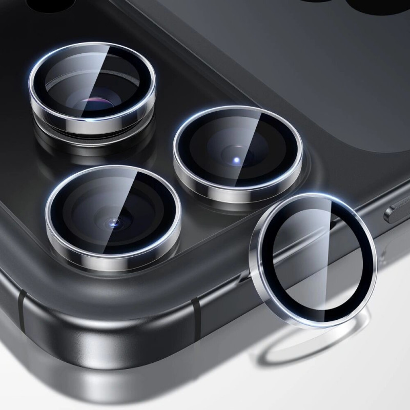 Protezione fotocamera ESR Armorite per Apple iPhone 14 Pro / 14 Pro Max / 15 Pro / 15 Pro Max / 16 Pro / 16 Pro Max / 17 Pro / 17 Pro Max, trasparente (ESR932)