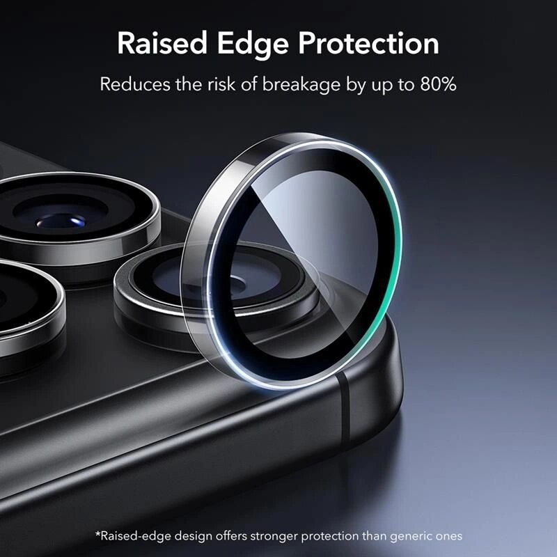 Protezione fotocamera ESR Armorite per Apple iPhone 14 Pro / 14 Pro Max / 15 Pro / 15 Pro Max / 16 Pro / 16 Pro Max / 17 Pro / 17 Pro Max, trasparente (ESR932)