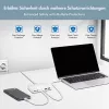 Caricabatterie da tavolo LogiLink PA0418 USB-A/C, 100 W, GaN, 6 porte, 2x USB-A (QC), 4x USB-C (PD), bianco