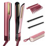 Shark HT401EUPK SilkiPro Straight Piastra per capelli/Asciugacapelli, 1000 W, 2.4 m, Rosa