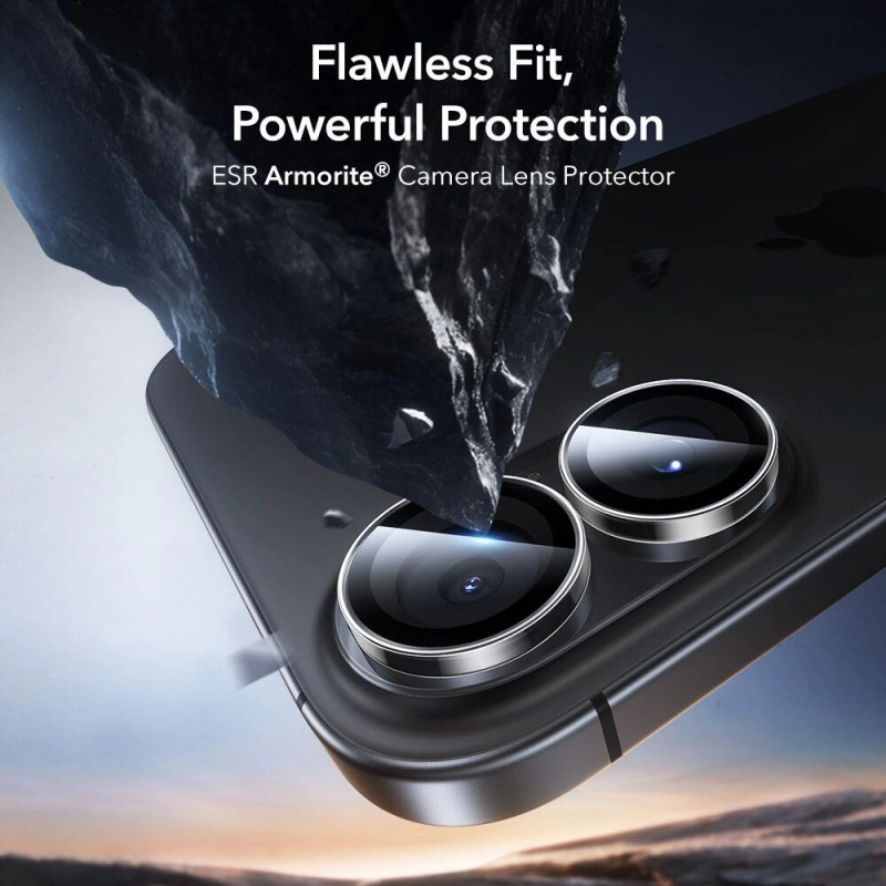 Protezione fotocamera ESR Armorite per Apple iPhone 16 / 16 Plus / 17, trasparente (ESR930)
