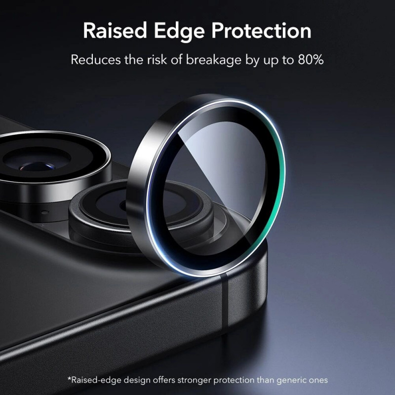 Protezione fotocamera ESR Armorite per Apple iPhone 16 / 16 Plus / 17, nera