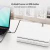 Cavo USB 2.0 Logilink CU0107, USB-A/M a USB-B/M, 480 Mbps, nylon, metallo, nero/argento, 2 m