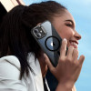 Custodia ESR Classic Hybrid Kickstand HaloLock MagSafe con vetro temperato per Apple iPhone 16 Plus, trasparente/nera