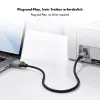 Cavo USB 2.0 Logilink CU0108, USB-A/M a USB-B/M, 480 Mbps, nylon, metallo, nero/argento, 3 m