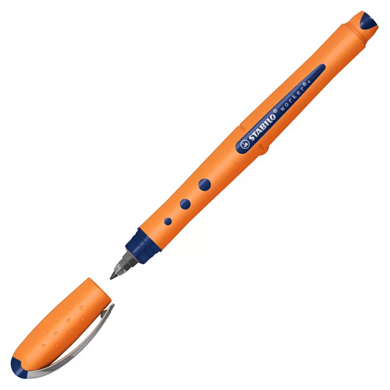 Penna roller STABILO worker+ 2018/41, media 0,5 mm, blu