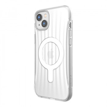 Custodia Raptic Clutch MagSafe X-Doria per Apple iPhone 14 Plus / 15 Plus, trasparente