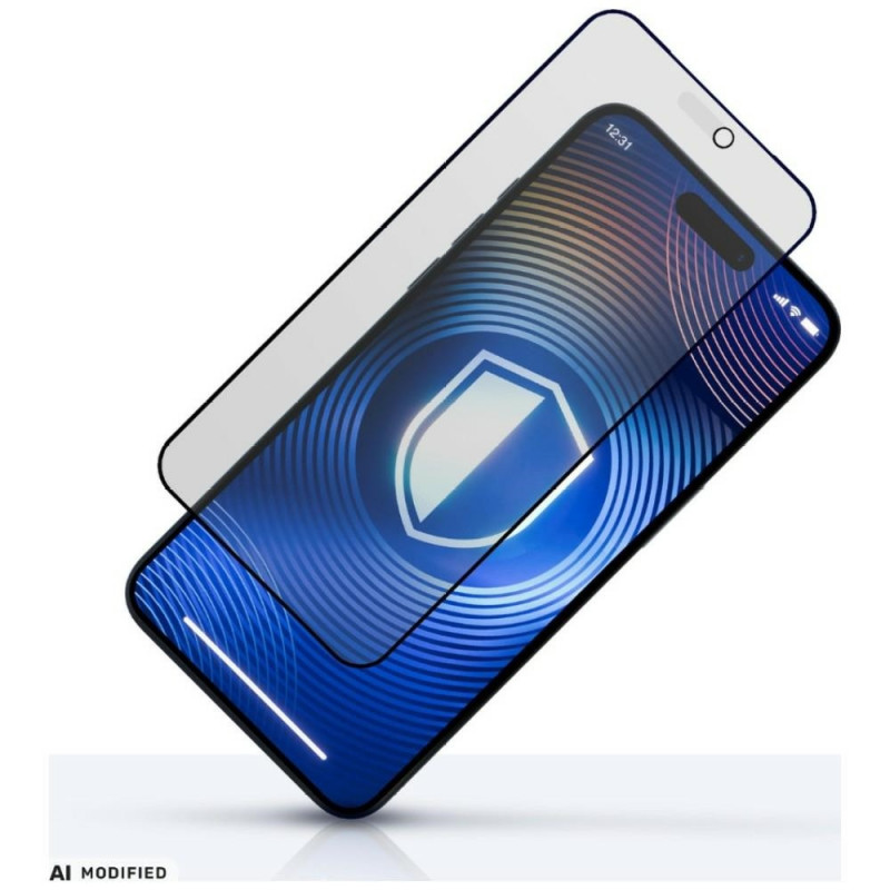 Vetro temperato 3MK HardGlass Matt Max Privacy per Apple iPhone 18 Pro, opaco, filtro privacy