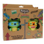 P.m.i. Kids World Fuggler S2 Swap & Style Figure - Confezione da 2 (Leonardo e Michelangelo)