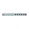Pannello frontale in fibra per montaggio rack EFB Elektronik SB-FP-6SC-S-OM4, 1U, grigio, metallo, 432 mm