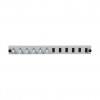 Pannello frontale in fibra per montaggio rack EFB Elektronik SB-FP-6SC-S-OM4, 1U, grigio, metallo, 432 mm