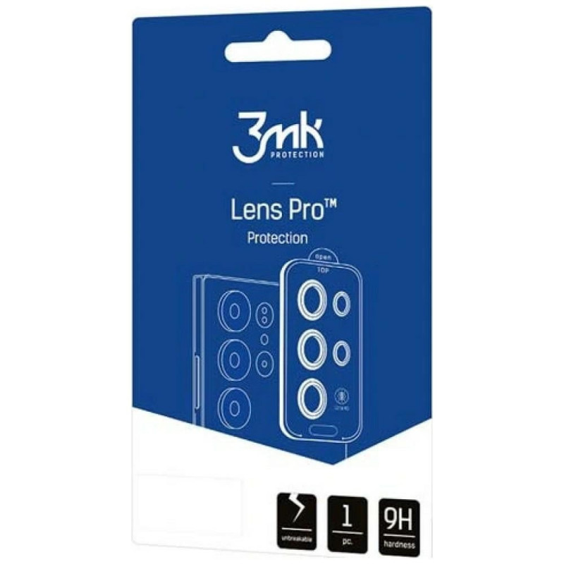 Protezione per lenti della fotocamera 3MK Lens Protection Pro per Samsung Galaxy Z Flip 8, nera