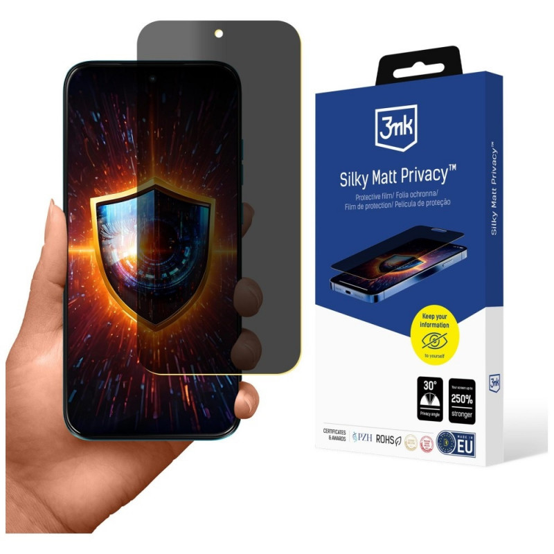 Pellicola protettiva per schermo opaca con filtro privacy 3MK Silky Matt Privacy per Motorola Moto G87