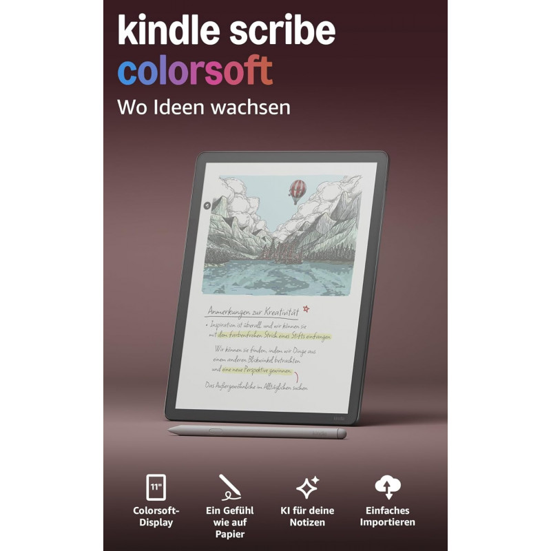 Kindle Scribe Colorsoft e-reader, 64 GB, grafite