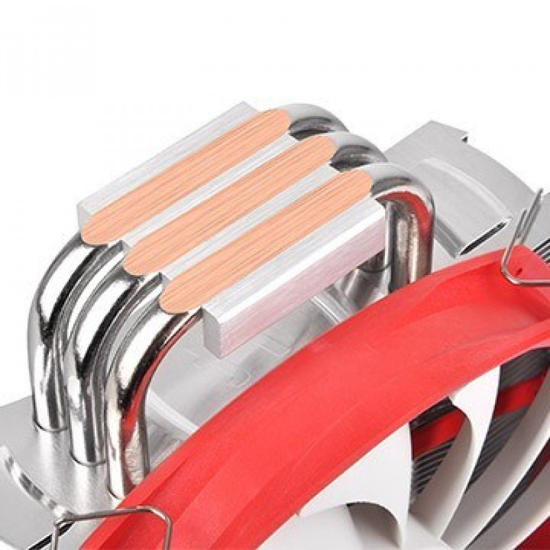 Dissipatore CPU Thermaltake NiC L32, ventola PWM da 140 mm, alluminio e rame, rosso, bianco