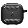 Custodia Rugged Armor Spigen per Apple AirPods 4, nero opaco