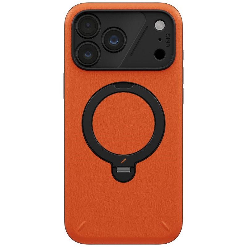 Custodia UNIQ Elix per Apple iPhone 18 Pro Max / 17 Pro Max, kickstand rotante a 360°, arancione