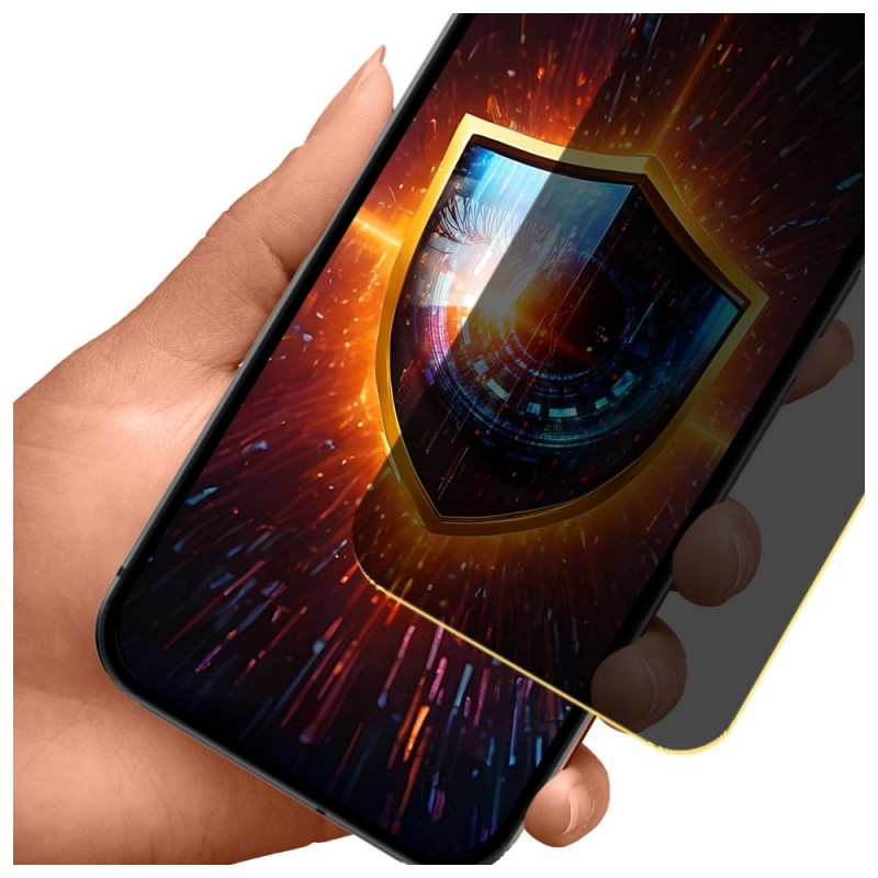 Pellicola protettiva per schermo privacy opaca 3MK Silky Matt Privacy per Google Pixel 9A, nera