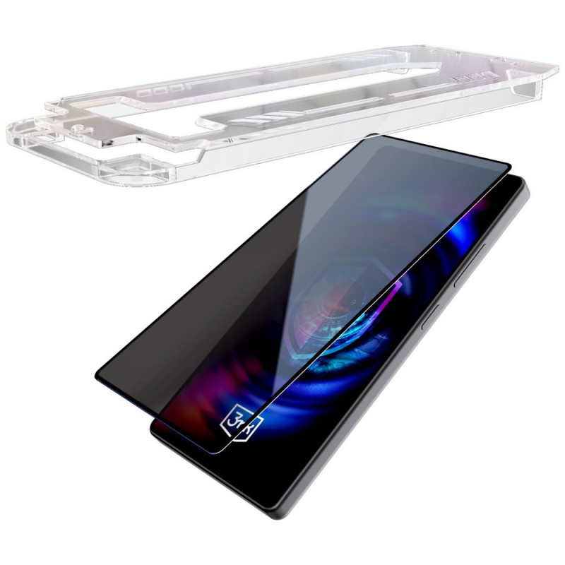 Vetro temperato privacy 3MK HardGlass Max Privacy con applicatore per Samsung Galaxy S26+, nero
