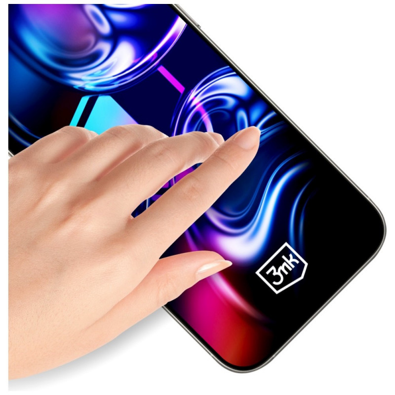 Vetro temperato 3MK HardGlass Max con applicatore per Samsung Galaxy S26+, nero