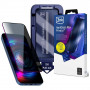 Vetro temperato privacy 3MK HardGlass Max Privacy con applicatore per Samsung Galaxy S25 Edge, nero