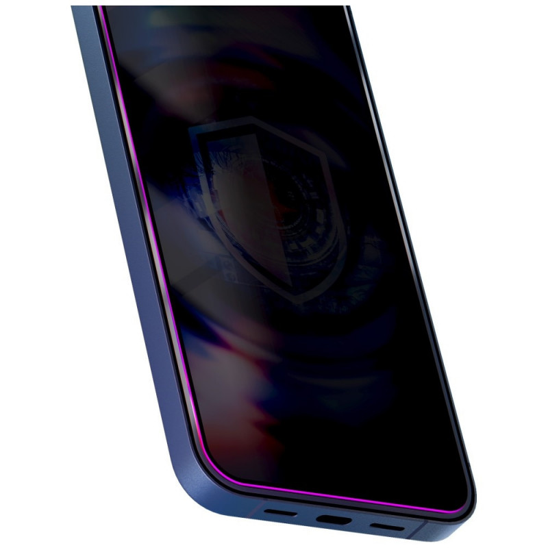 Vetro temperato privacy 3MK HardGlass Max Privacy con applicatore per Samsung Galaxy S25 Edge, nero