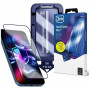 Vetro temperato 3MK HardGlass Max con applicatore per Samsung Galaxy S24+ / S25+, nero