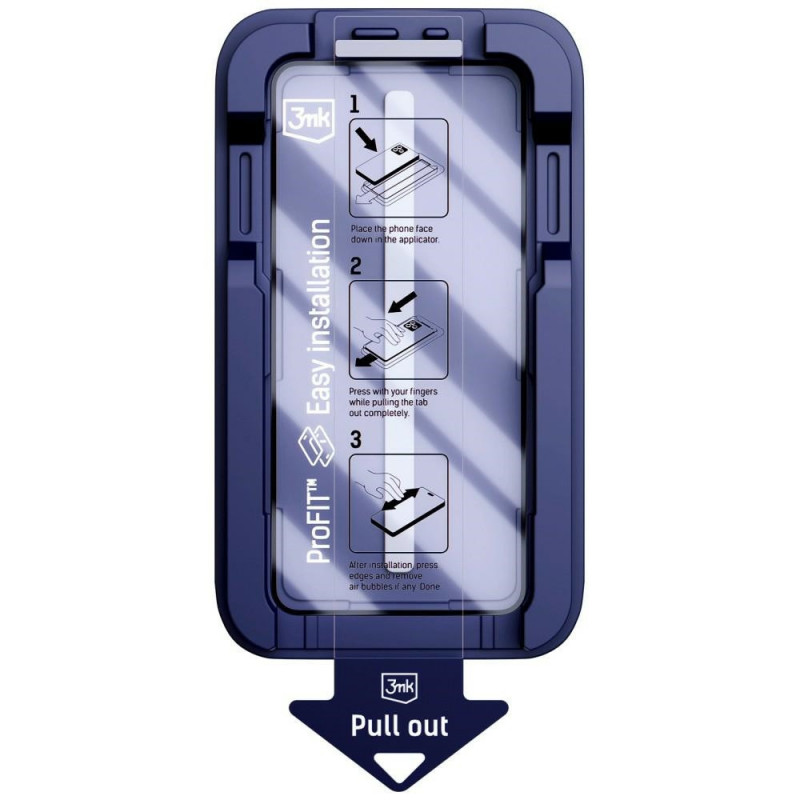 Vetro temperato 3MK HardGlass Max con applicatore per Apple iPhone 16 Pro Max