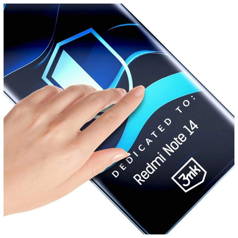 Proteggi schermo in vetro ibrido 3MK FlexibleGlass per Xiaomi Redmi Note 14 4G