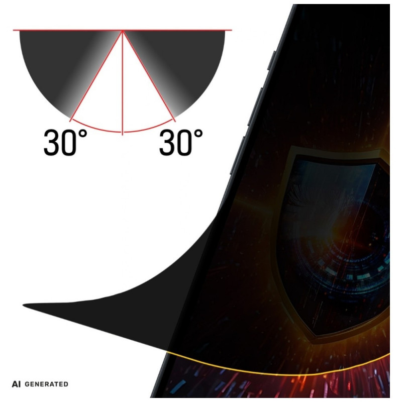 Pellicola protettiva per schermo privacy 3MK Silky Matt Privacy per Xiaomi Redmi Note 15 Pro 4G