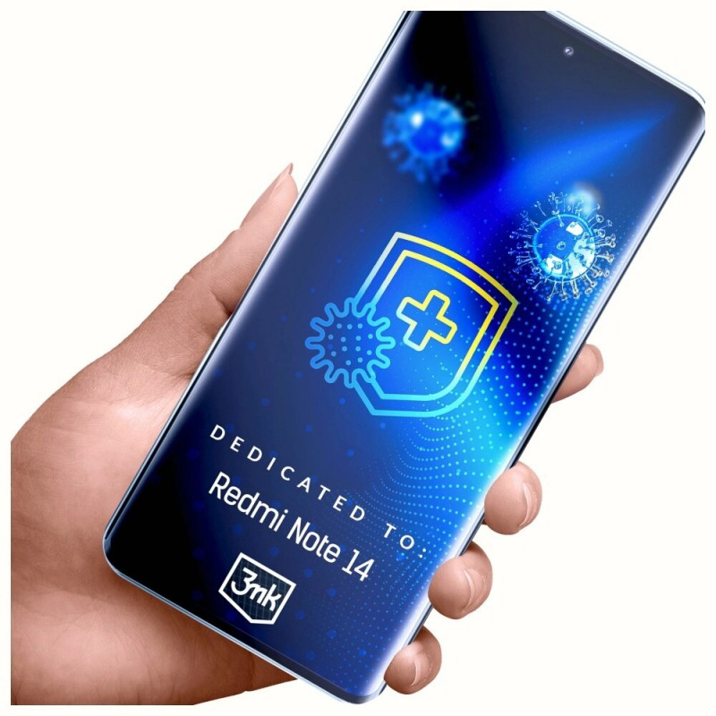 Pellicola protettiva antimicrobica 3MK SilverProtection+ per Xiaomi Redmi Note 14 4G