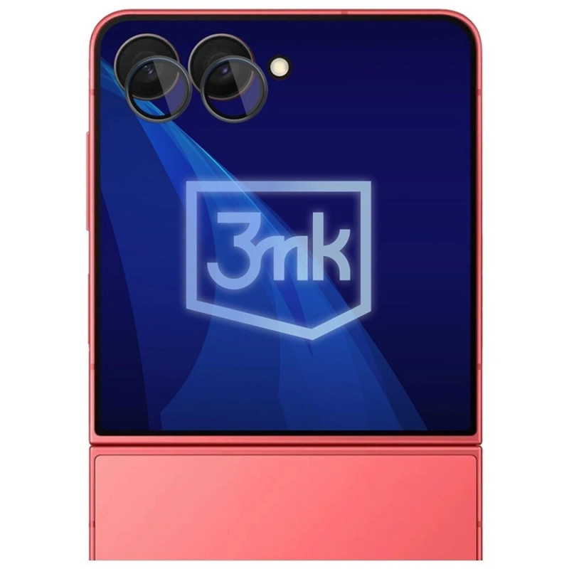 Vetro per fotocamera 3MK Lens Protection Pro per Samsung Galaxy Z Flip7, nero