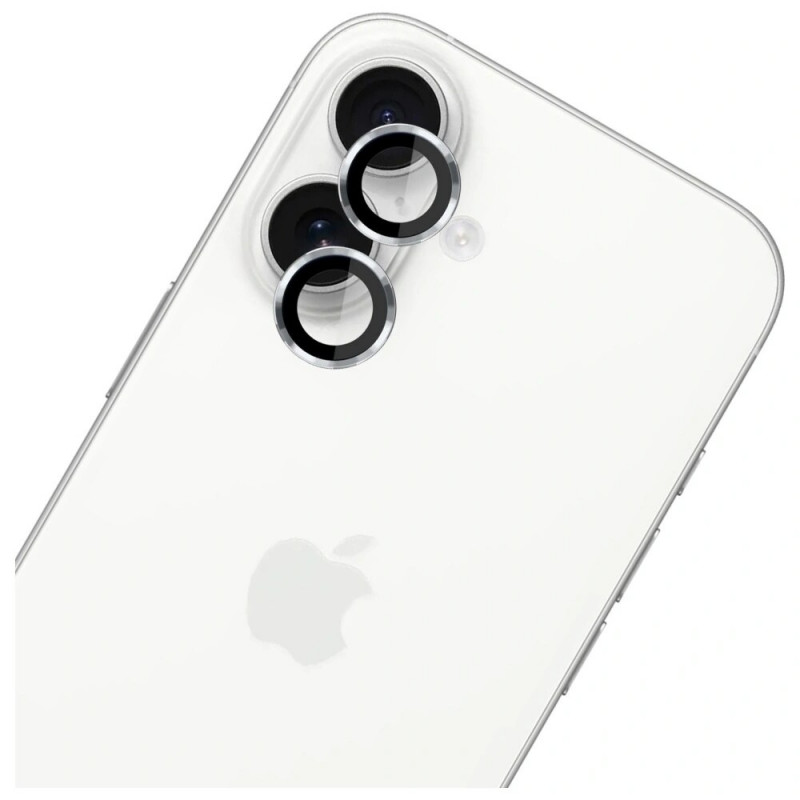 Vetro di protezione per lenti della fotocamera 3MK Lens Protection Pro per Apple iPhone 17, argento