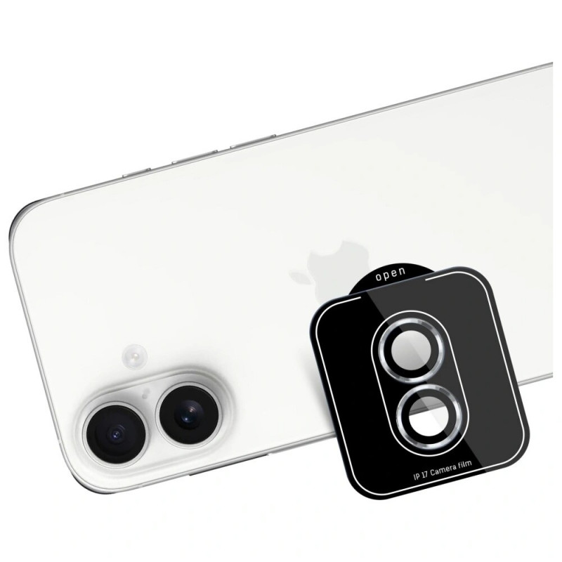 Vetro di protezione per lenti della fotocamera 3MK Lens Protection Pro per Apple iPhone 17, argento