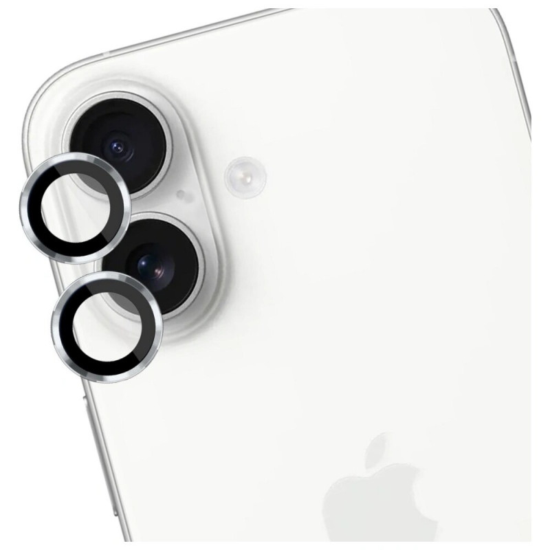 Vetro di protezione per lenti della fotocamera 3MK Lens Protection Pro per Apple iPhone 17, argento