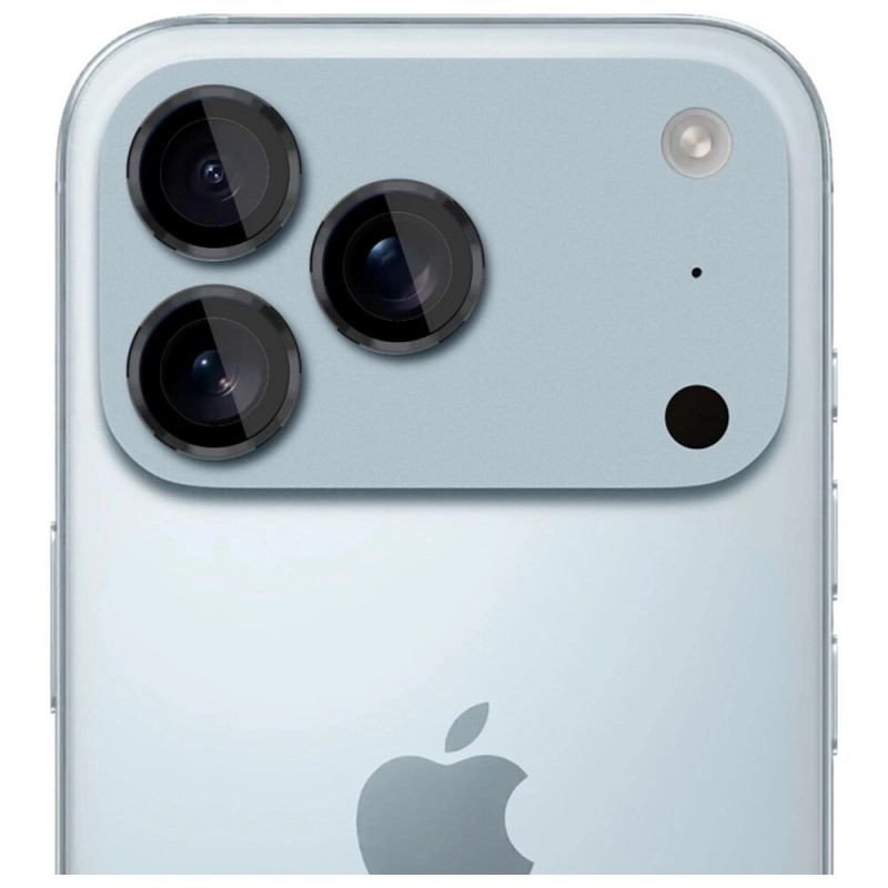 Vetro per lenti fotocamera 3MK Lens Protection Pro per Apple iPhone 17 Pro / 17 Pro Max, nero