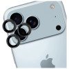 Vetro per lenti fotocamera 3MK Lens Protection Pro per Apple iPhone 17 Pro / 17 Pro Max, nero