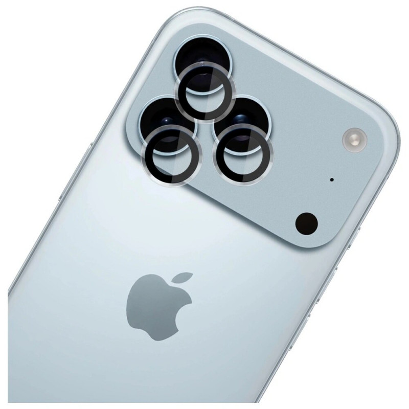 Vetro protettivo per lenti della fotocamera 3MK Lens Protection Pro per Apple iPhone 17 Pro / 17 Pro Max, trasparente