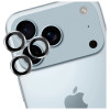 Vetro di protezione per lenti della fotocamera 3MK Lens Protection Pro per Apple iPhone 17 Pro / 17 Pro Max, argento