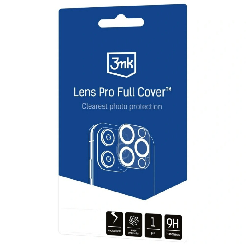 Vetro temperato per lente fotocamera 3MK Lens Pro Full Cover per Apple iPhone Air
