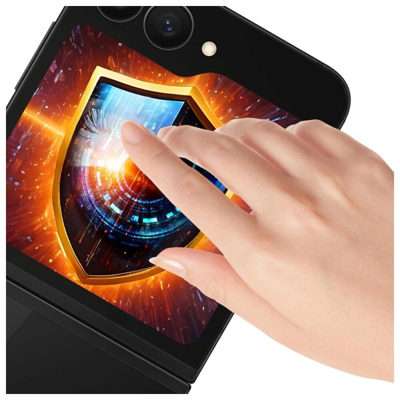 Pellicola protettiva per schermo con filtro privacy opaca 3MK Silky Matt Privacy per Samsung Galaxy Z Flip6 / Z Flip7 FE