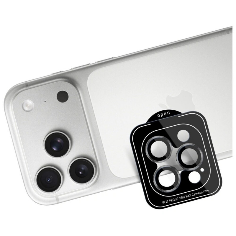 Vetro temperato per lente fotocamera 3MK Lens Protection Pro per Apple iPhone 17 Pro / 17 Pro Max, grigio