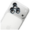 Vetro temperato per lente fotocamera 3MK Lens Protection Pro per Apple iPhone 17 Pro / 17 Pro Max, azzurro