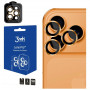 Vetro temperato per lente fotocamera 3MK Lens Protection Pro per Apple iPhone 17 Pro / 17 Pro Max, arancione