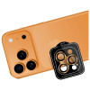 Vetro temperato per lente fotocamera 3MK Lens Protection Pro per Apple iPhone 17 Pro / 17 Pro Max, arancione