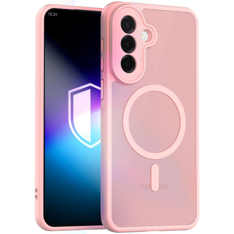 Custodia magnetica 3MK Misty MagCase per Samsung Galaxy A37, rosa