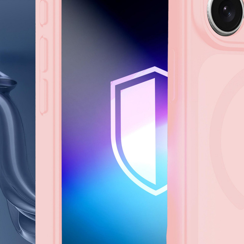 Custodia magnetica 3MK Misty MagCase per Samsung Galaxy A37, rosa