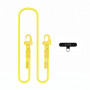 Tracolla per telefono Tech-Protect C5SD Rope Crossbody, 80 cm, giallo canarino